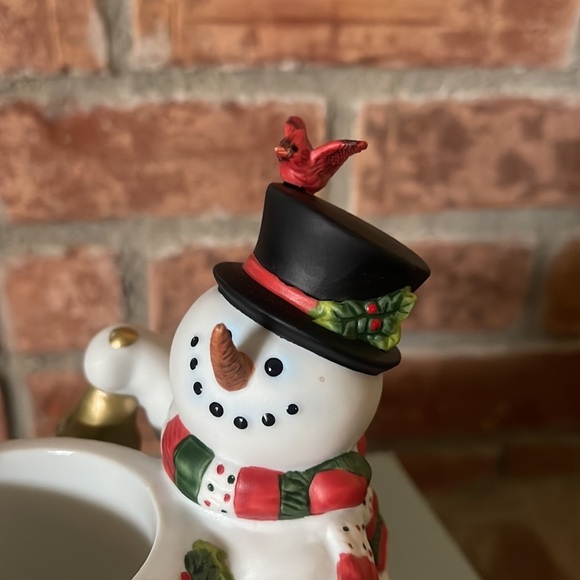 NIB PartyLite Snowbell Snowman Votive Holder - Picture 4 of 9